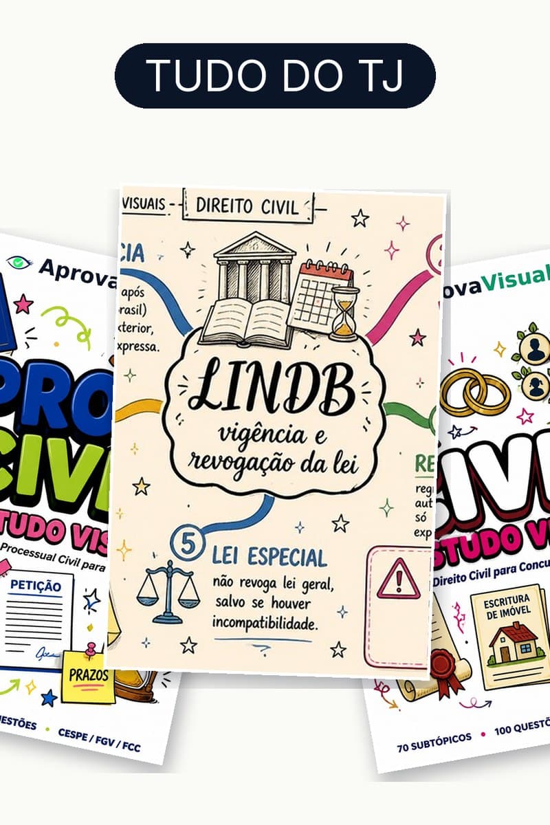 Capa Tudo do TJ — Estudo + Exercícios + Mapas