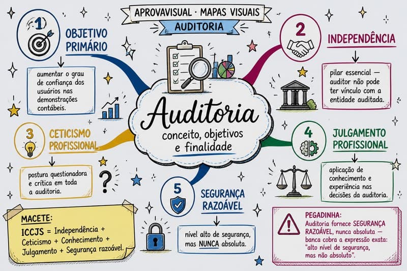 Capa Mapas Mentais — Auditoria
