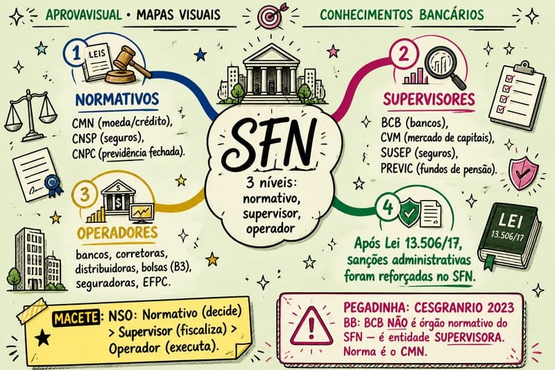 Capa Mapas Mentais — Conhecimentos Bancários