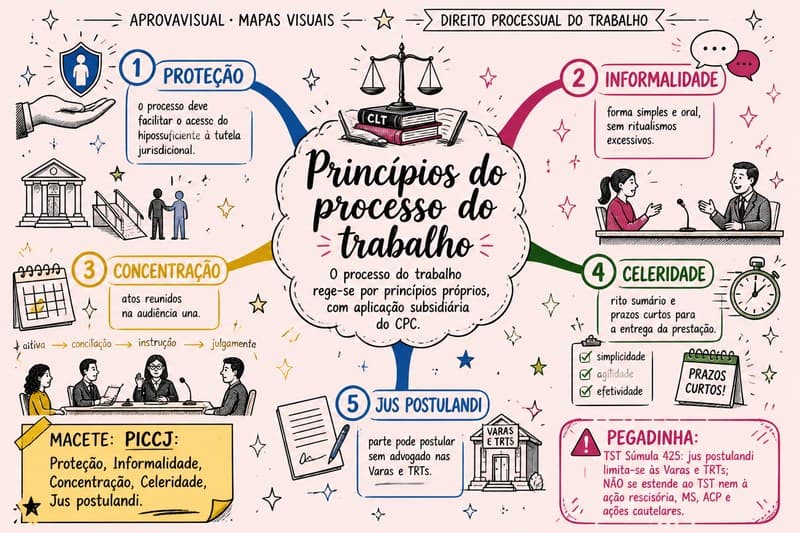 Capa Mapas Mentais — Direito Processual do Trabalho