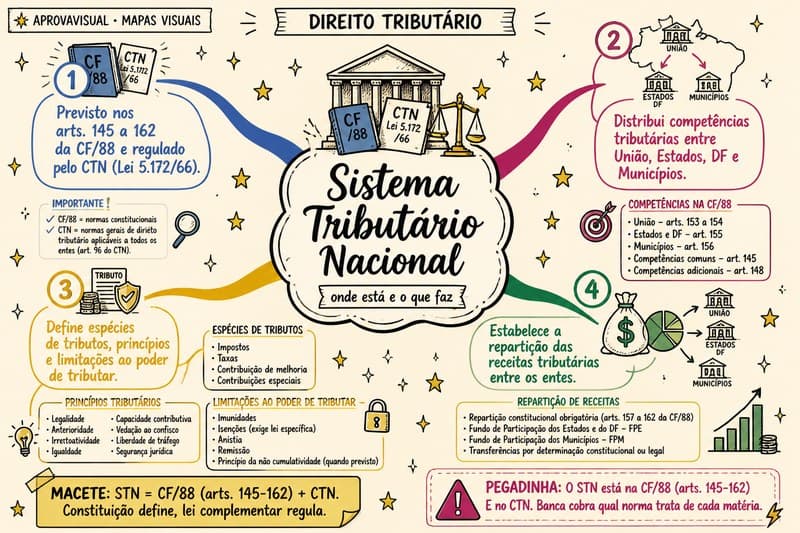 Capa Mapas Mentais — Direito Tributário