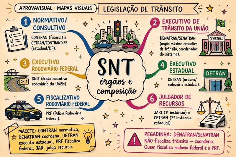 Capa Mapas Mentais — Legislação de Trânsito