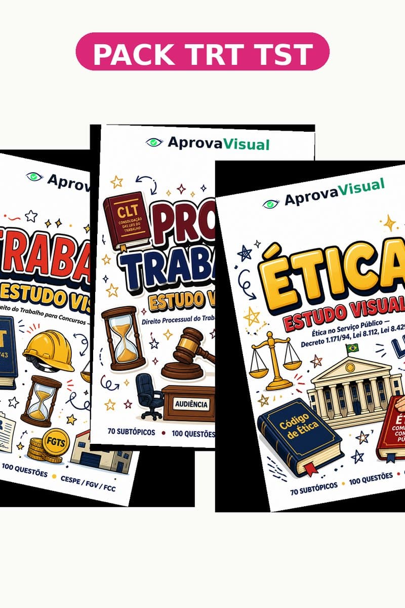 Capa Pack TRT/TST — Tribunais do Trabalho