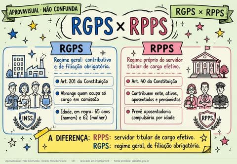RGPS × RPPS — página ilustrada do material