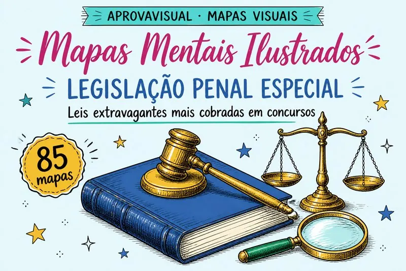 Capa Mapas Mentais — Legislação Penal Especial