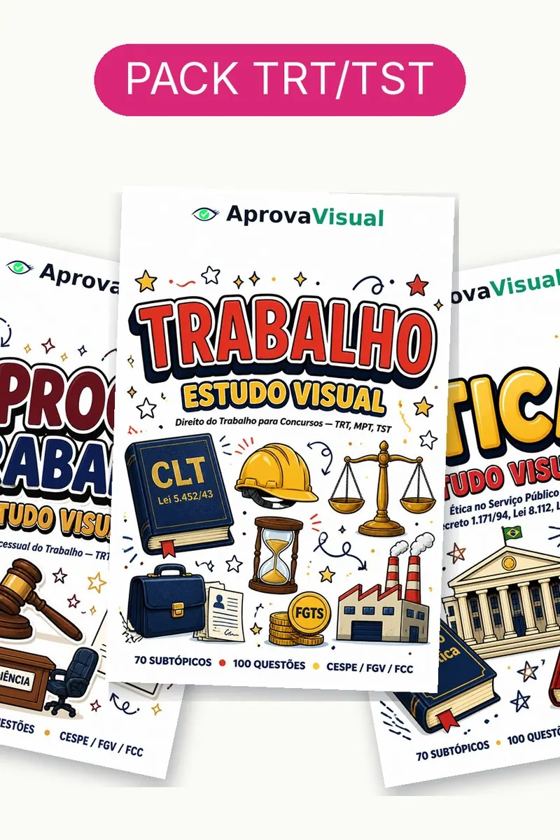 Capa Pack TRT/TST — Tribunais do Trabalho